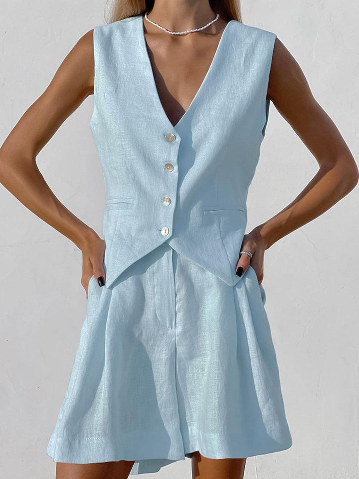 Conjunto de Dos Piezas con Shorts Sophia Cover Up