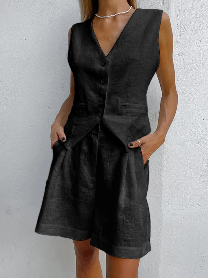 Conjunto de Dos Piezas con Shorts Sophia Cover Up