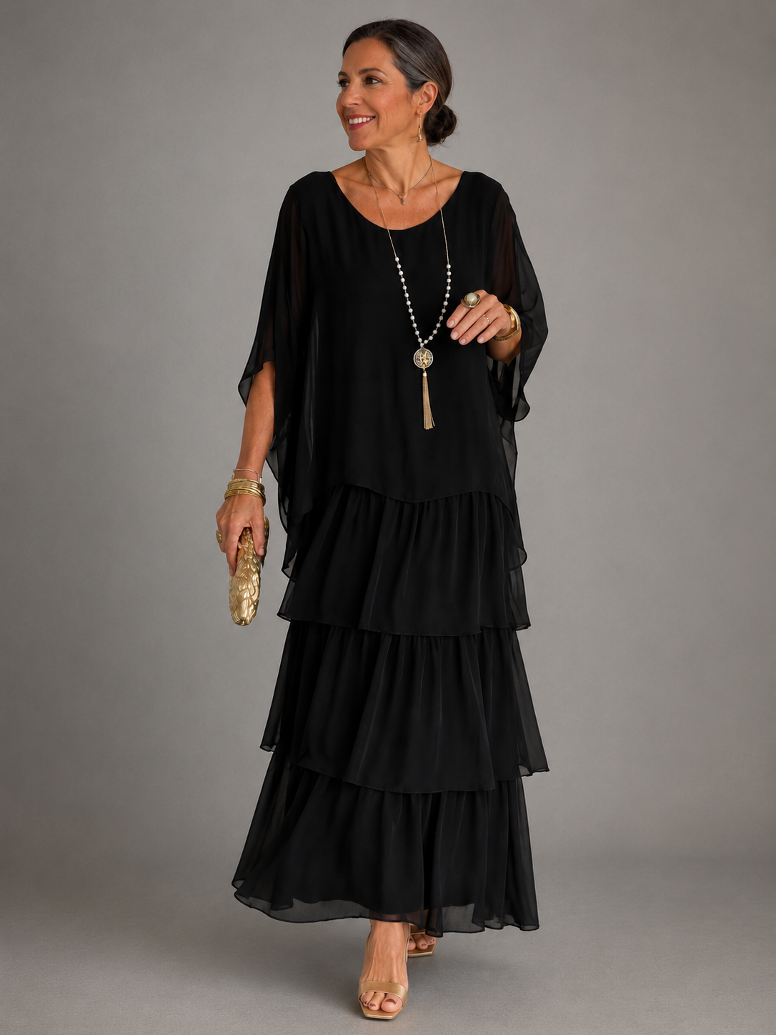 Lara | Vestido largo elegante y vaporoso