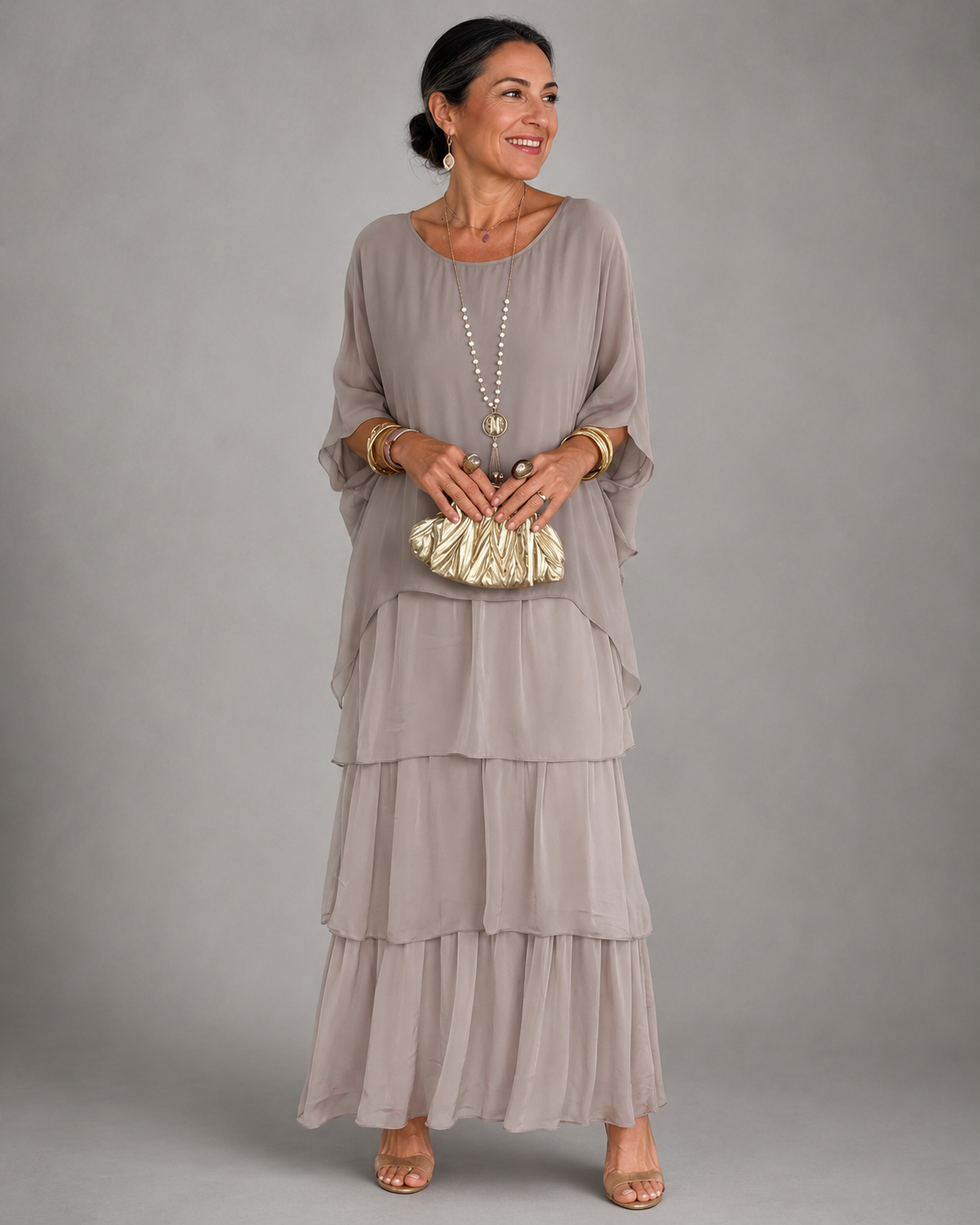 Lara | Vestido largo elegante y vaporoso