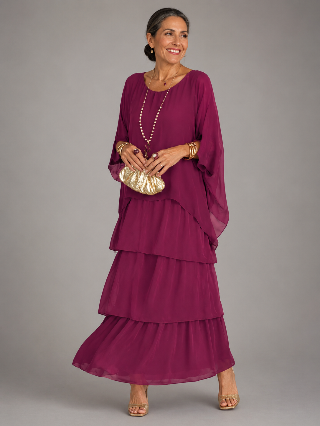 Lara | Vestido largo elegante y vaporoso
