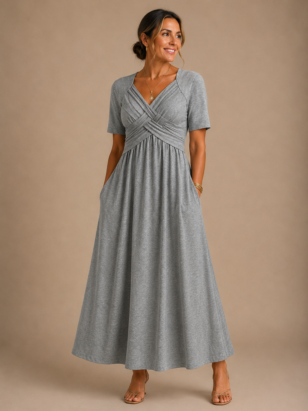 Angeli | Vestido midi elegante