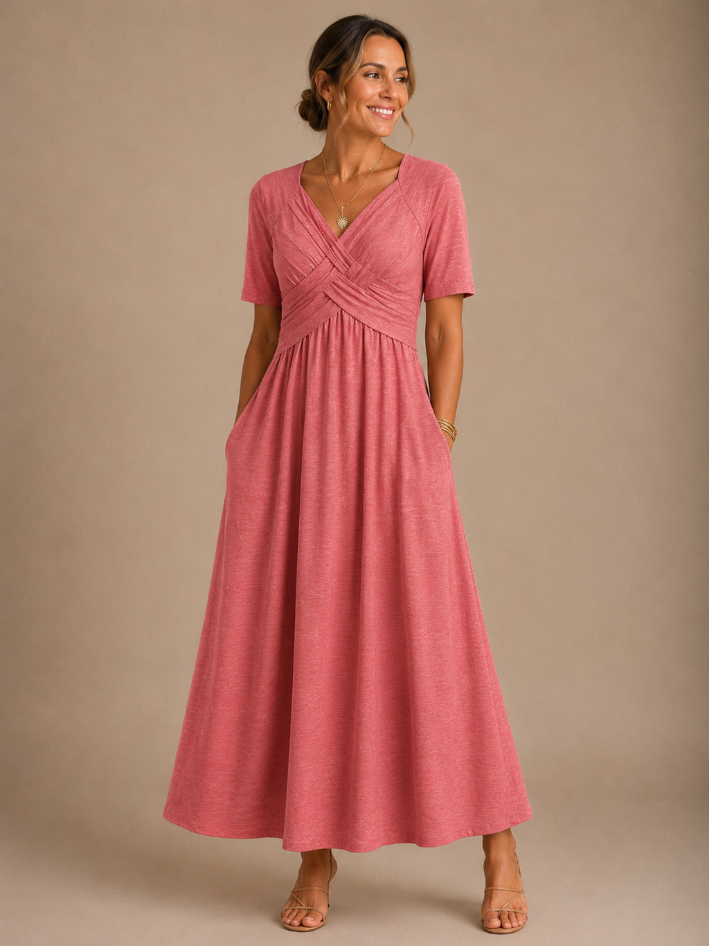 Angeli | Vestido midi elegante
