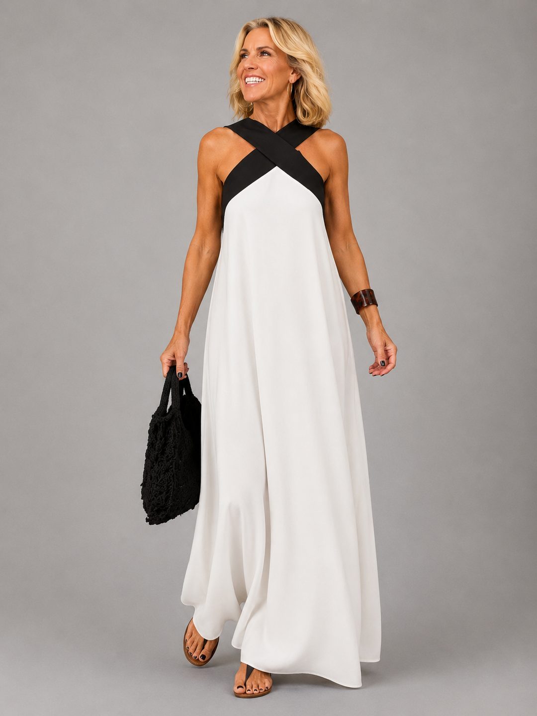 Velora™ | Vestido Maxi de Elegancia Cruzada
