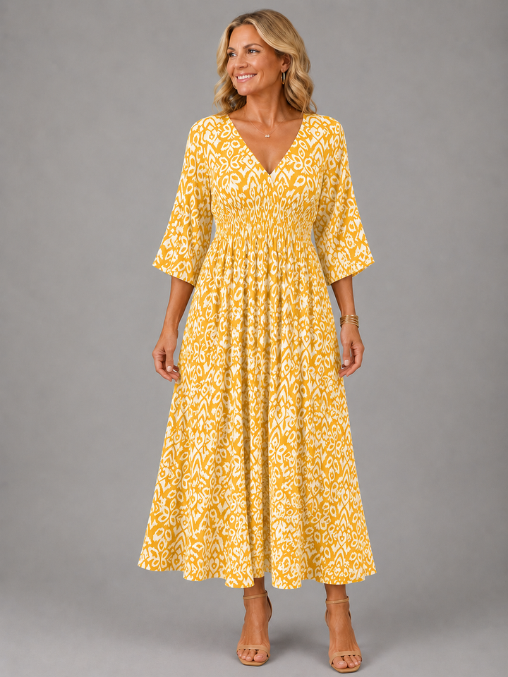 Althea™ | Vestido midi bohemio fluido