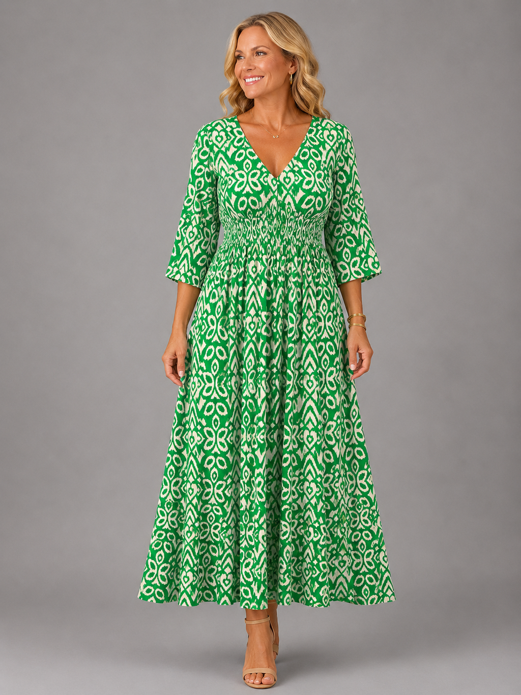 Althea | Vestido midi fluido boêmio