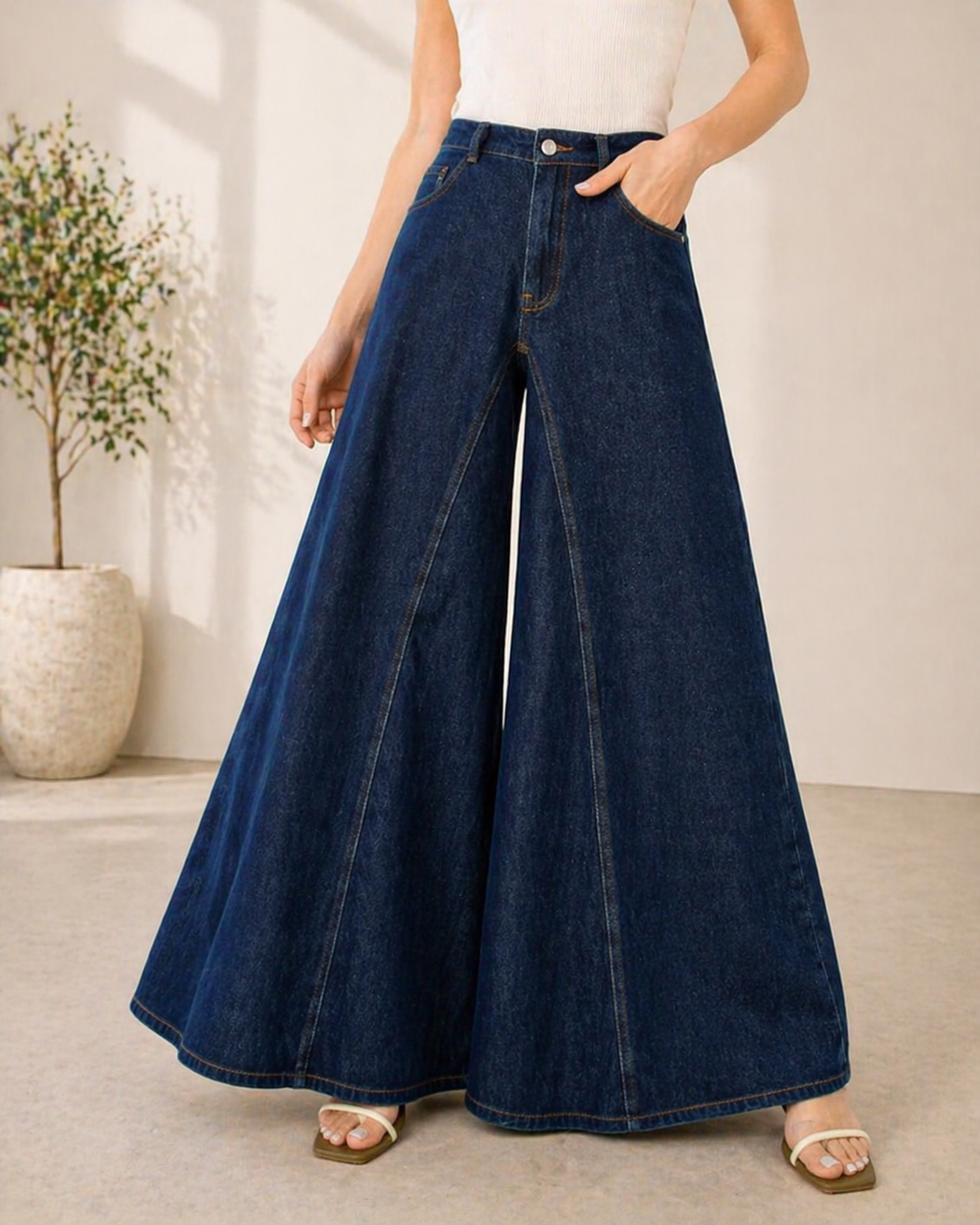 Ivy | Calça jeans de cintura alta