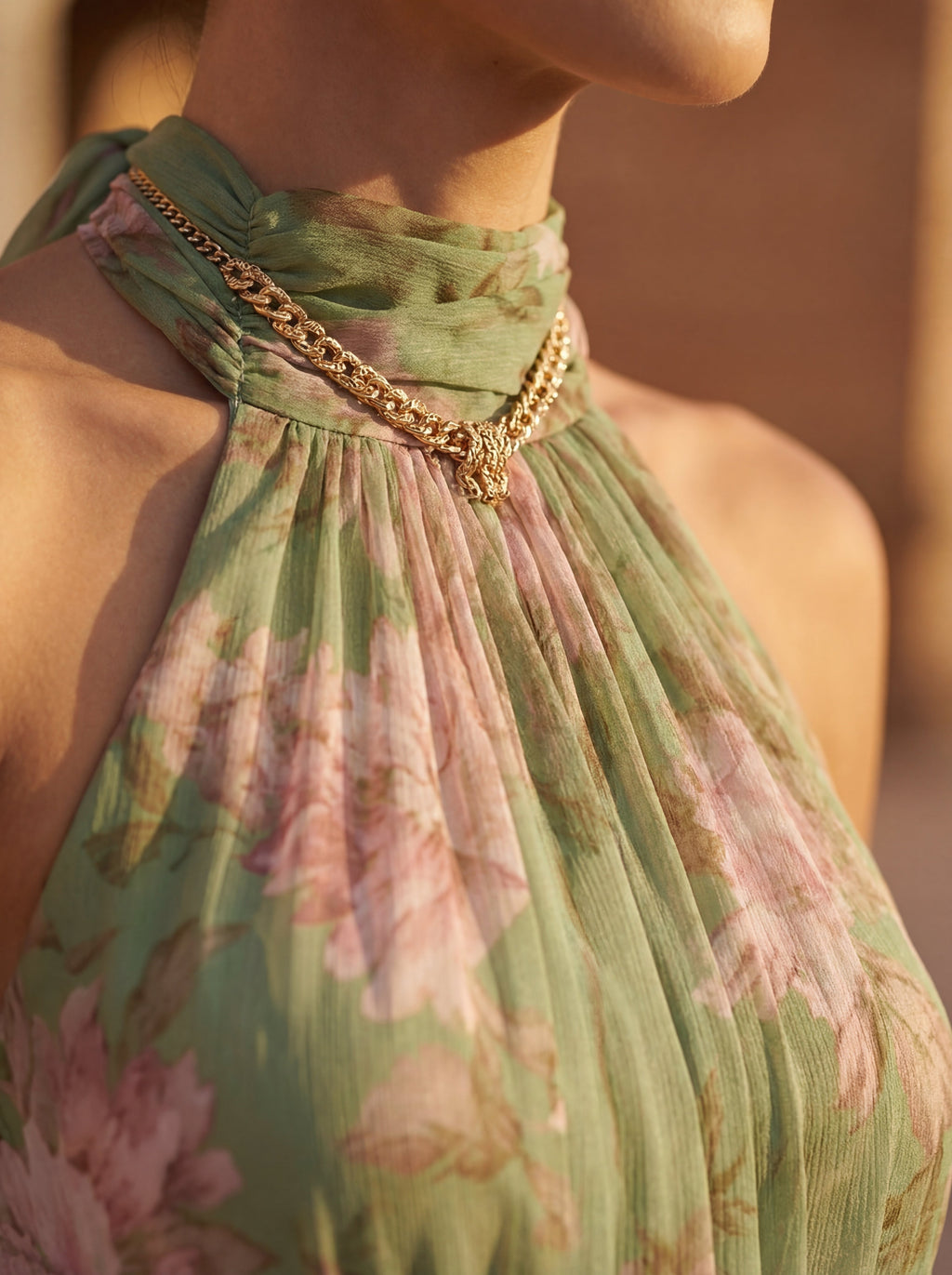 Olivia | Vestido longo de chiffon