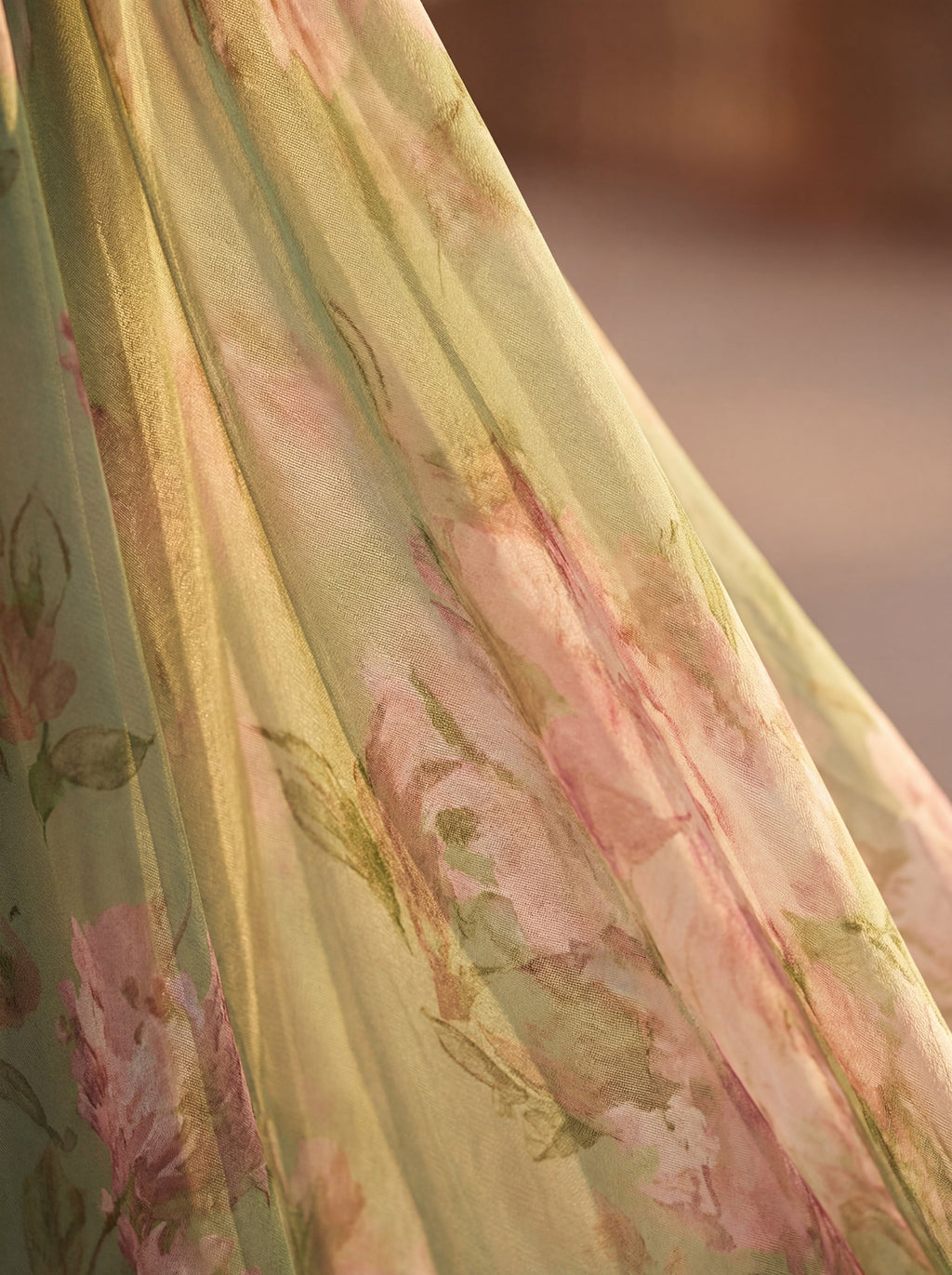 Olivia | Vestido longo de chiffon