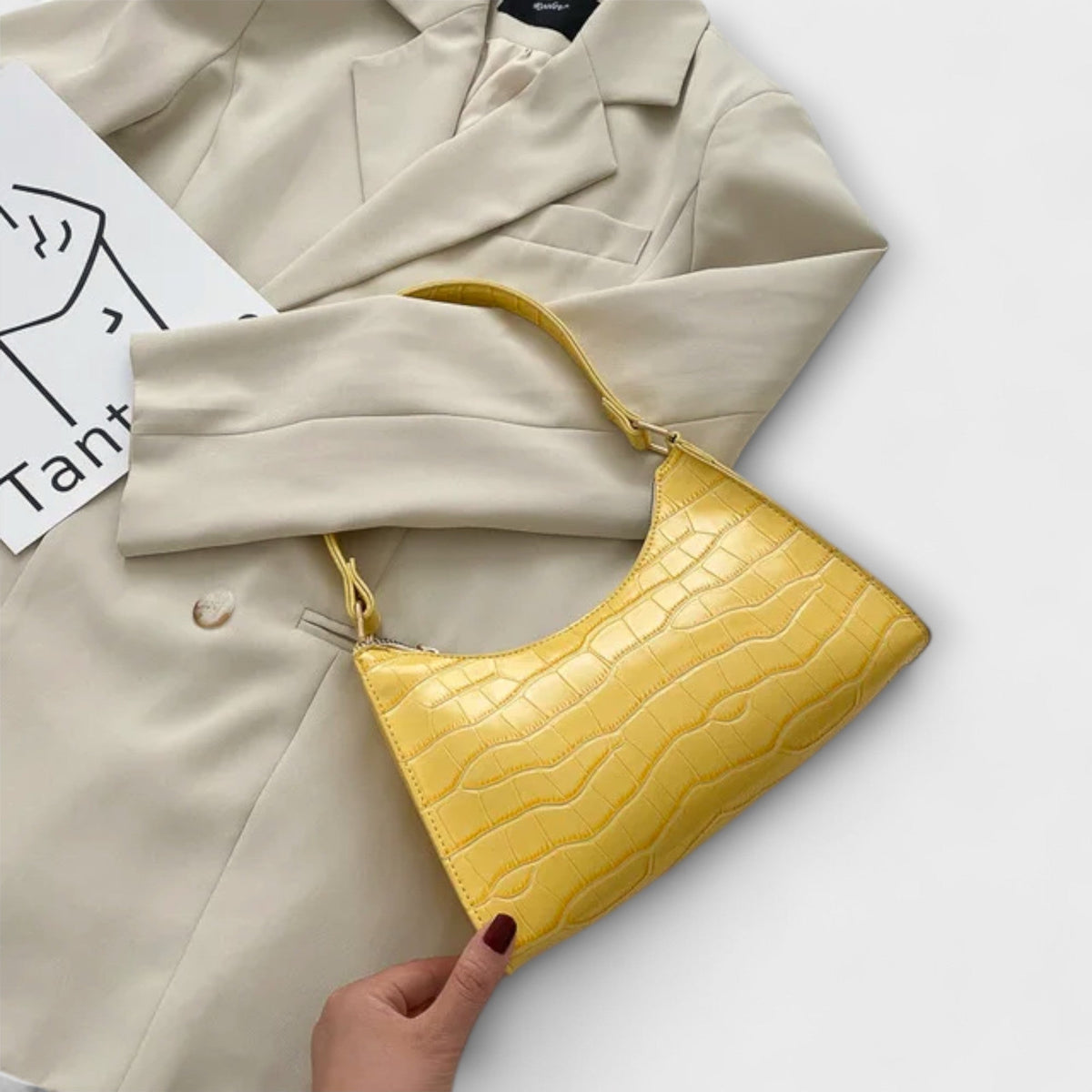 Olivia - Glanzende leren tas