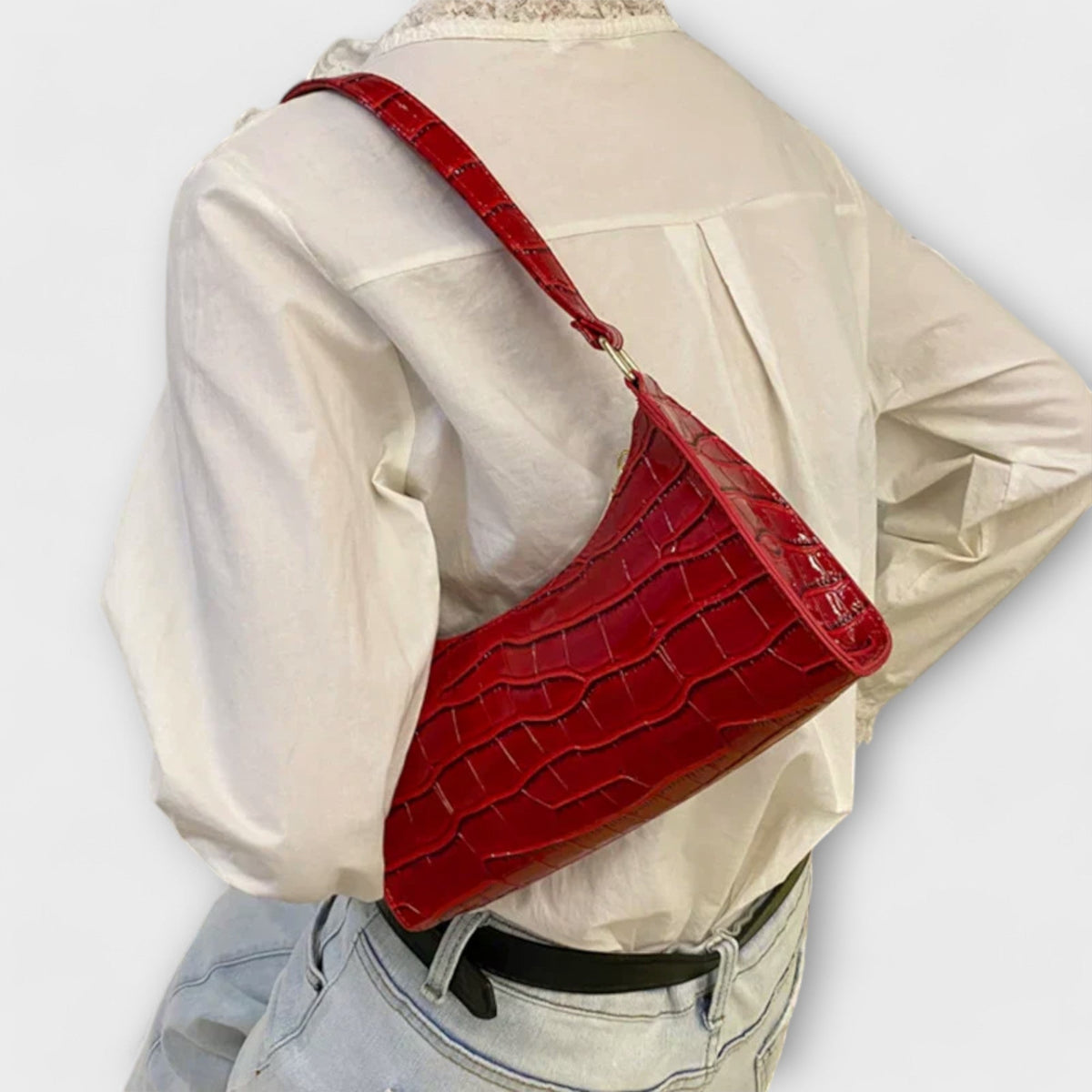 Olivia - Glanzende leren tas
