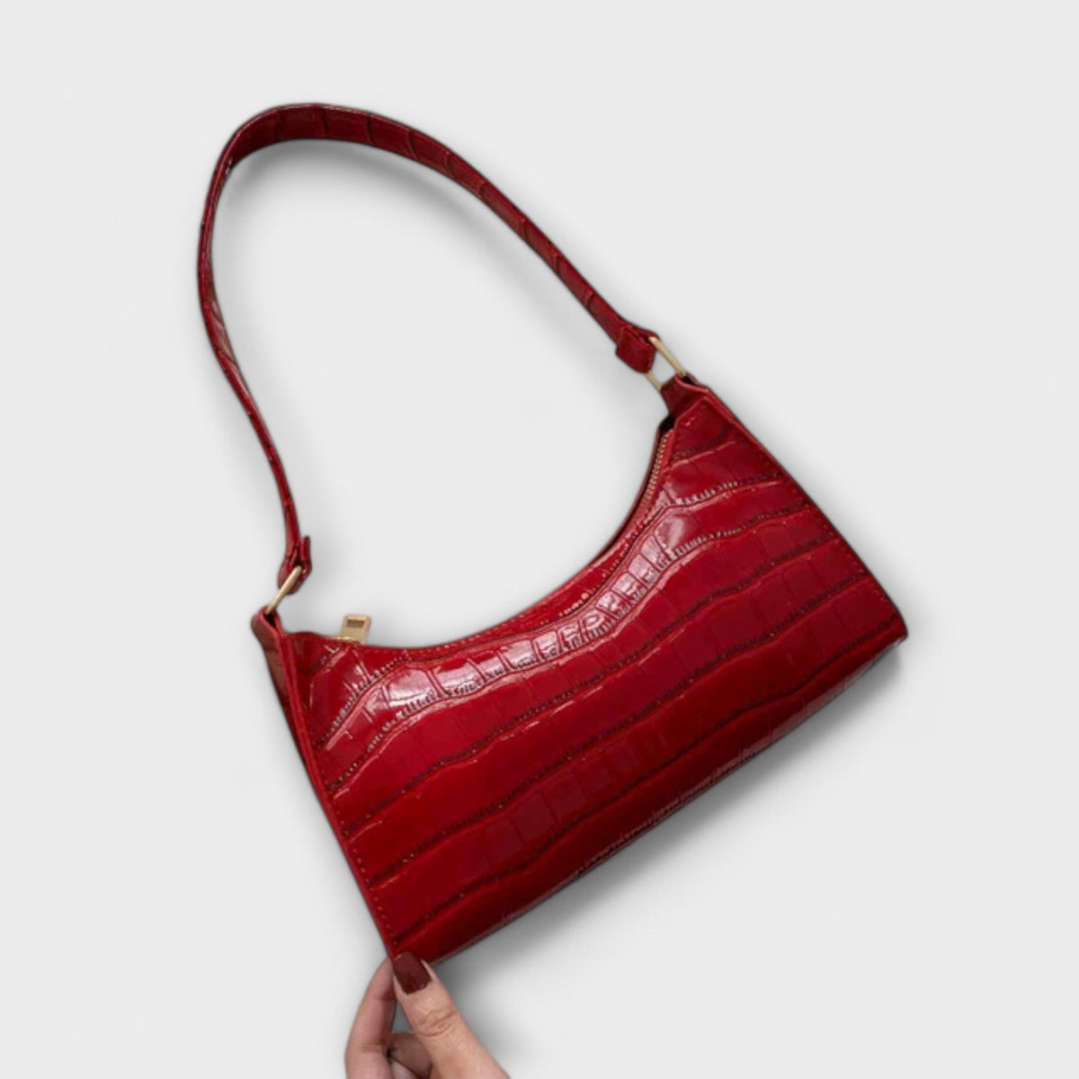 Olivia - Glanzende leren tas