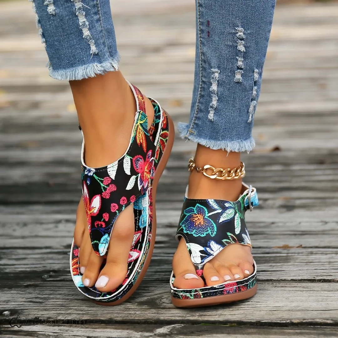 Ruby - Sandalias cómodas y ligeras con estampado