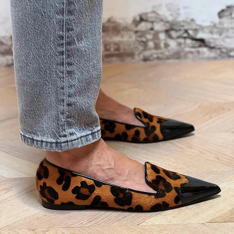 Verfijnde ballerina's met dierenprint