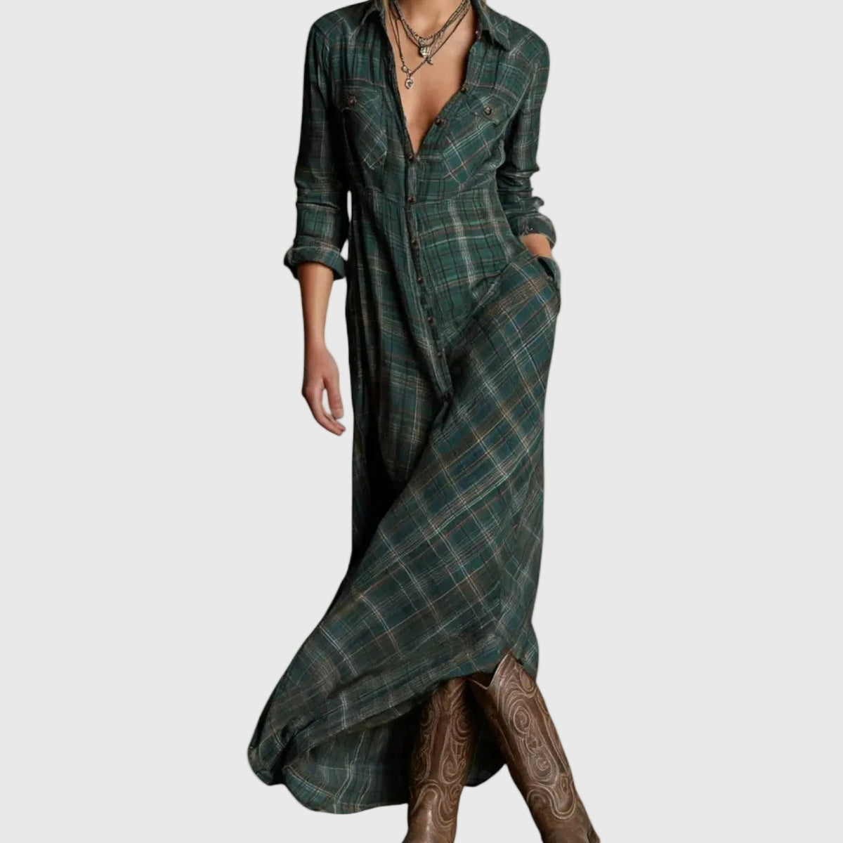 Rose | Elegante maxijurk