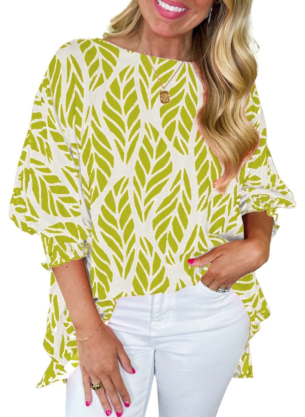 Risa | Blouse met pofmouwen