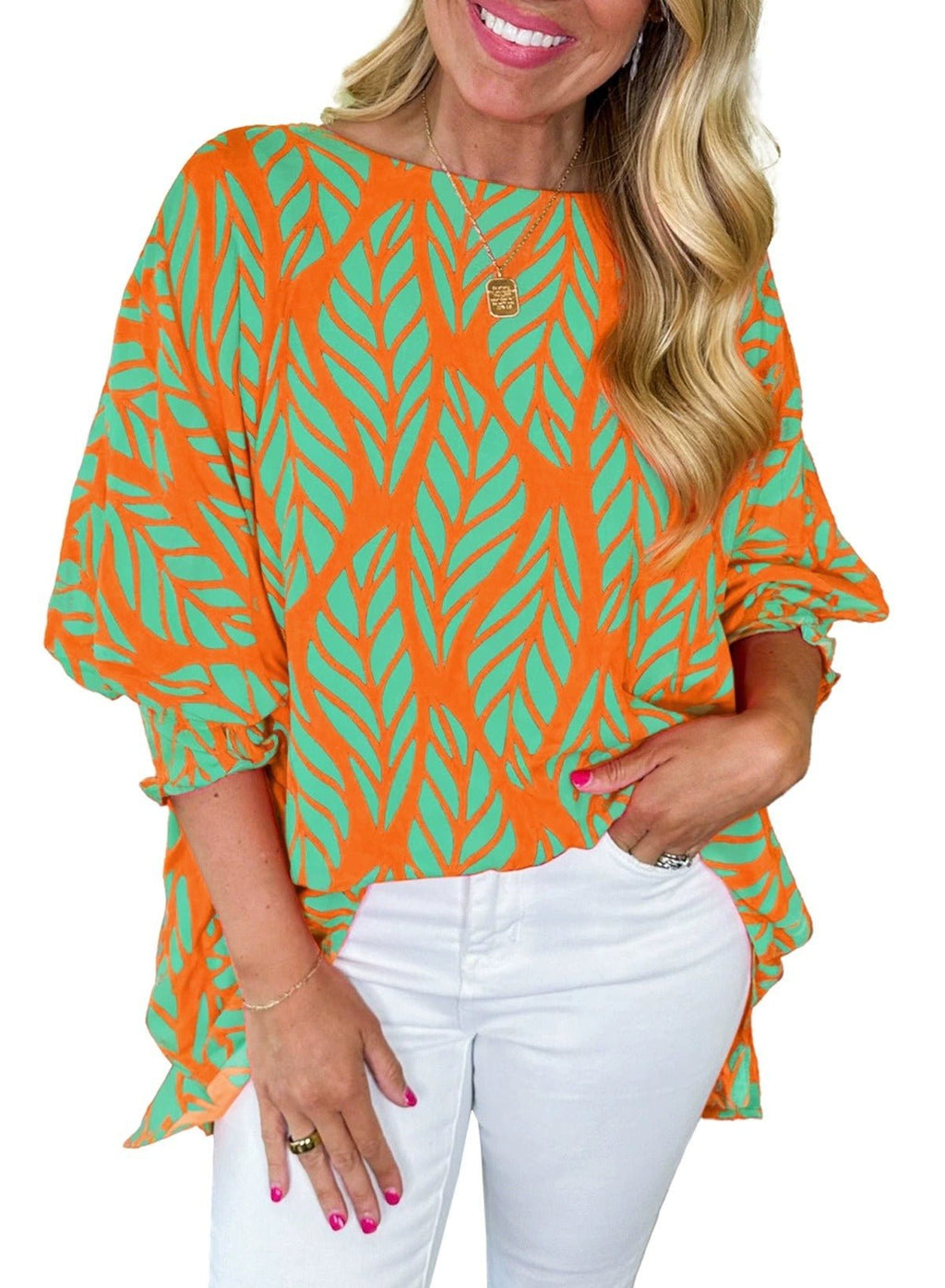 Risa | Blouse met pofmouwen