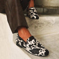 Elegante loafers met dierenprint