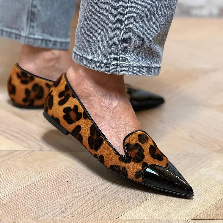 Verfijnde ballerina's met dierenprint