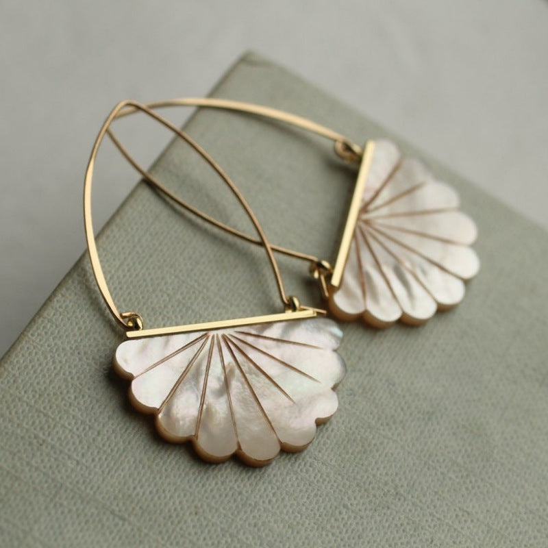 Vintage Boho Style Faux Pearl Decor Artistic Bridal Earrings