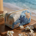 Willa | Borsa da toilette trapuntata con tartaruga costiera