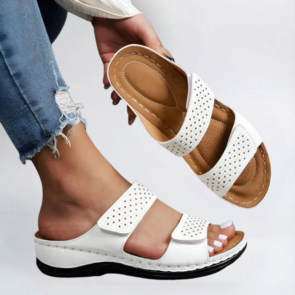 Lynda - Sandales confortables à maintien réglable