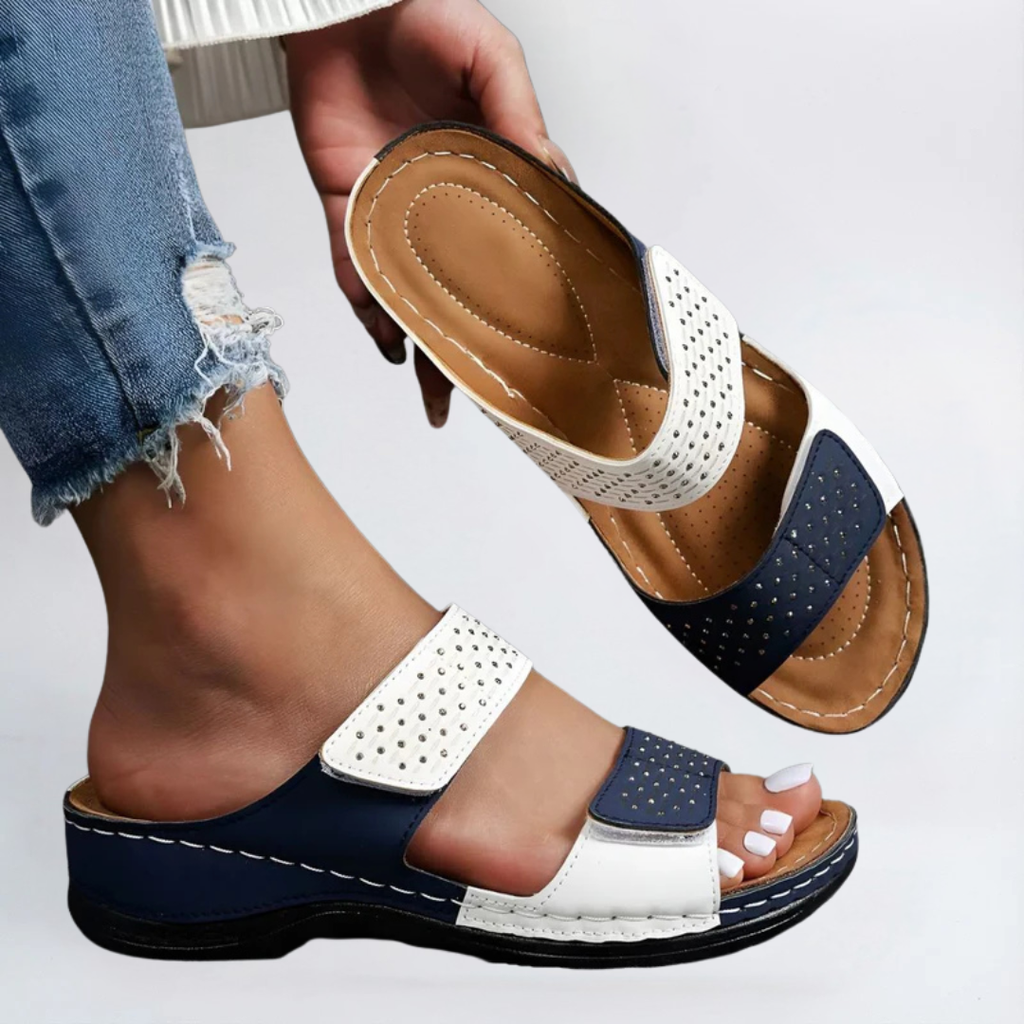 Lynda - Sandales confortables à maintien réglable