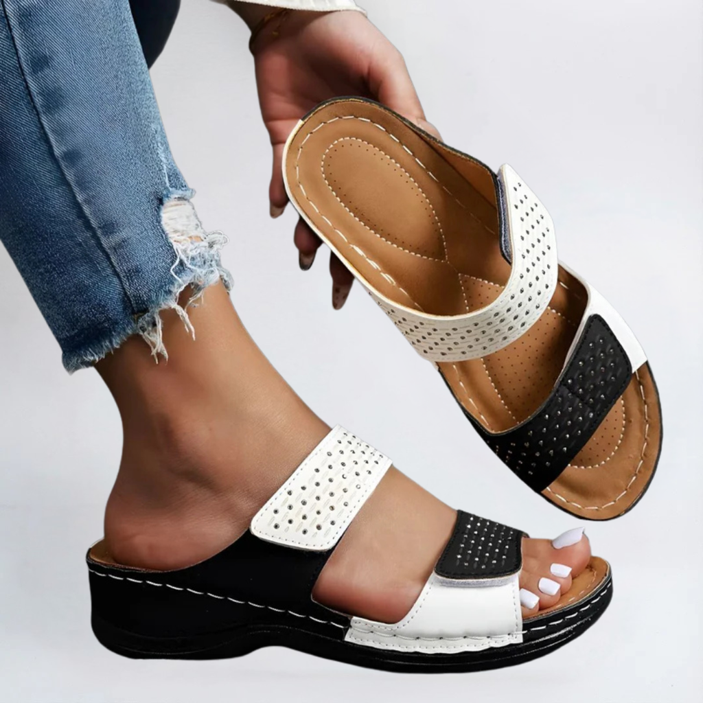 Lynda - Sandales confortables à maintien réglable