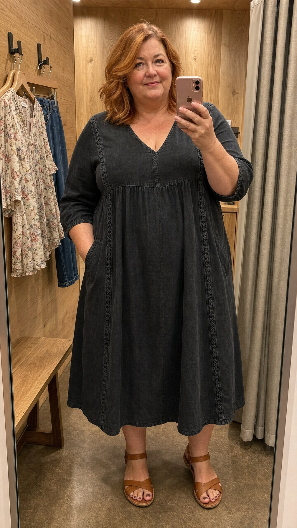 Juliette I Vestido maxi elegante com corte evasê