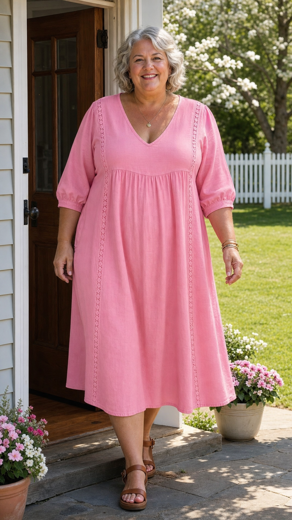 Juliette I Vestido maxi elegante com corte evasê