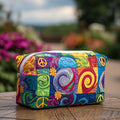 Neve | Bolsa de cosméticos matelassada com jardim da paz