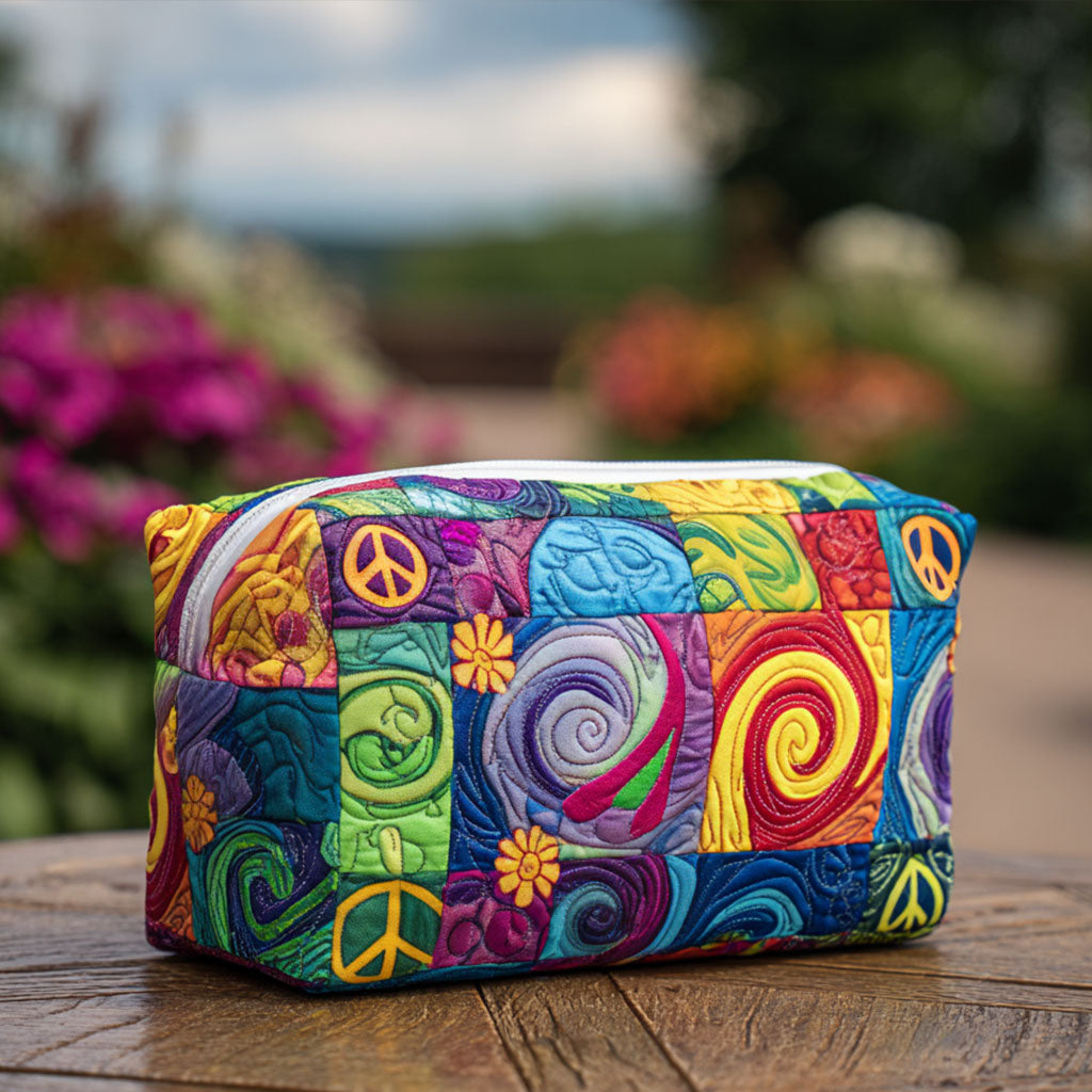 Neve | Trousse de toilette matelassée jardin de la paix