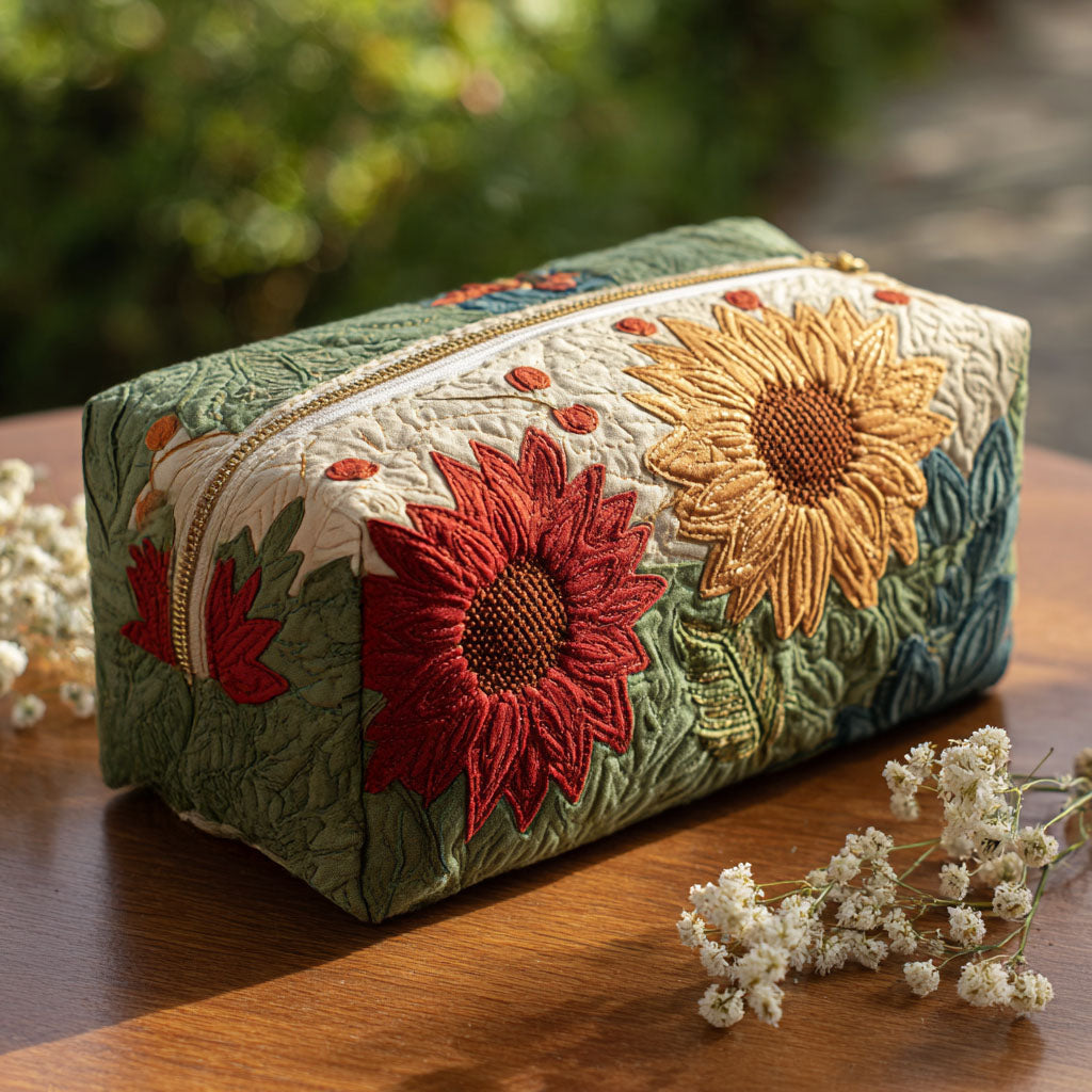 Fleur | Trousse de toilette matelassée à pétales lumineux