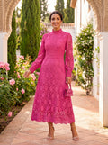 Carmona | Vestido de gola alta e mangas longas