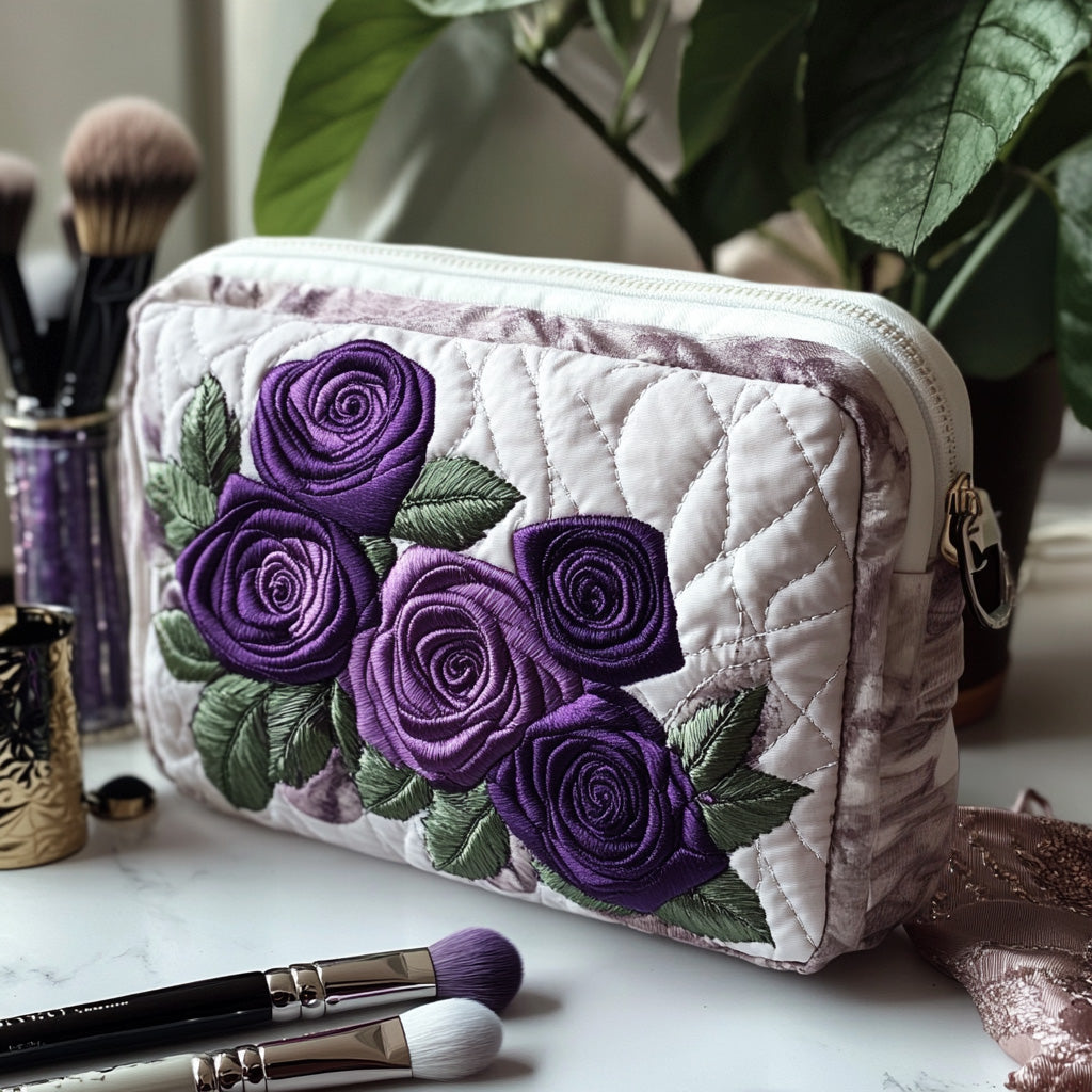 Odie | Trousse de maquillage matelassée Pétales élégants