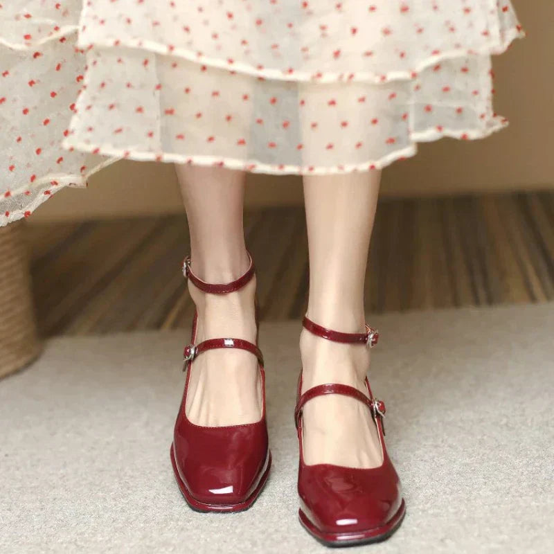 Elegante pumps met enkelbandje