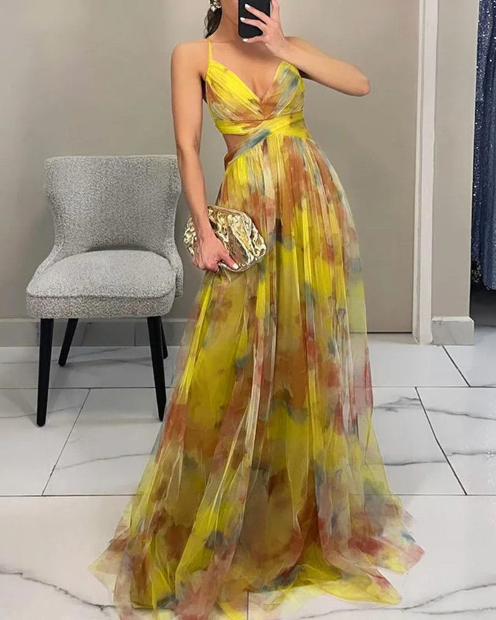 Marbella | Vestido maxi con tirantes finos