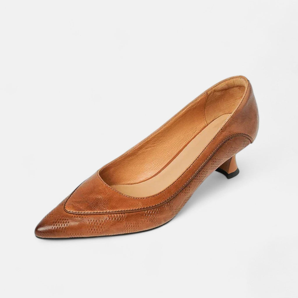 Sapatos de salto de couro Amara