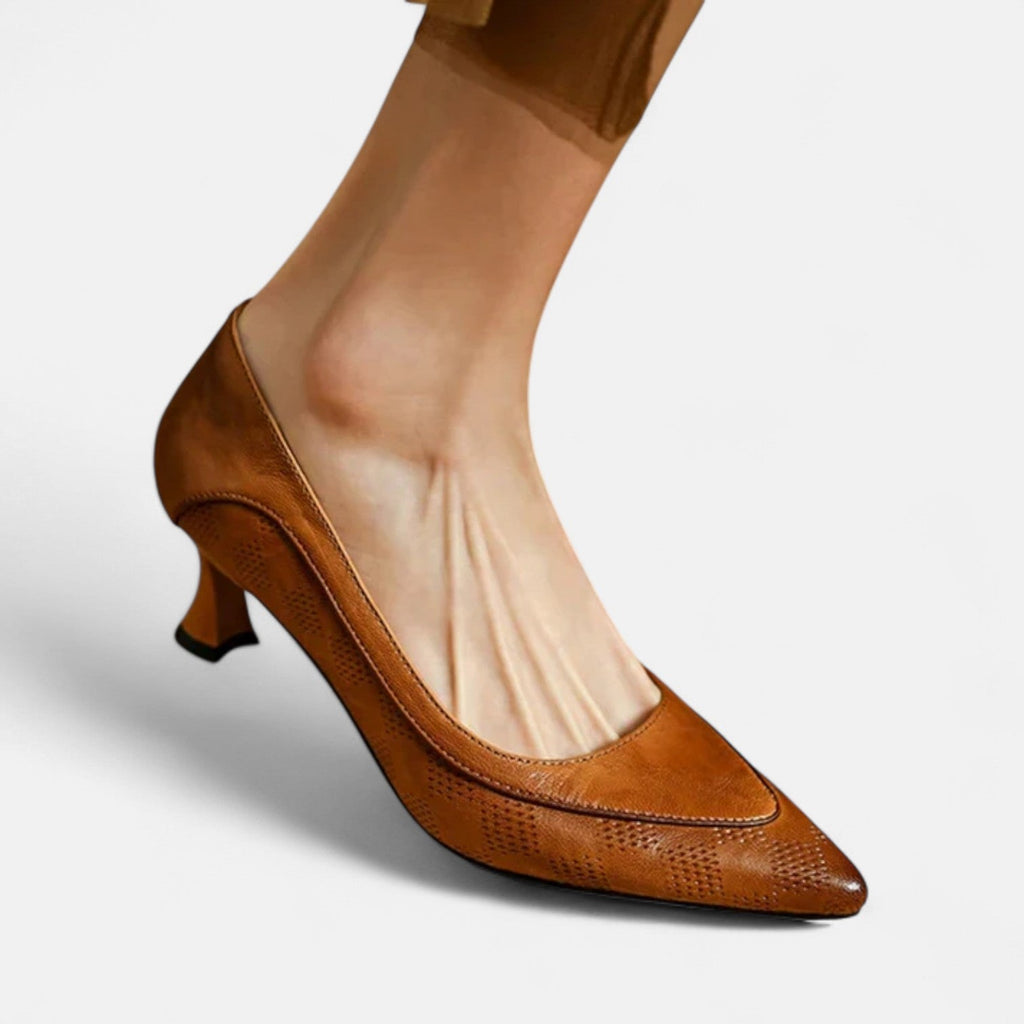 Sapatos de salto de couro Amara