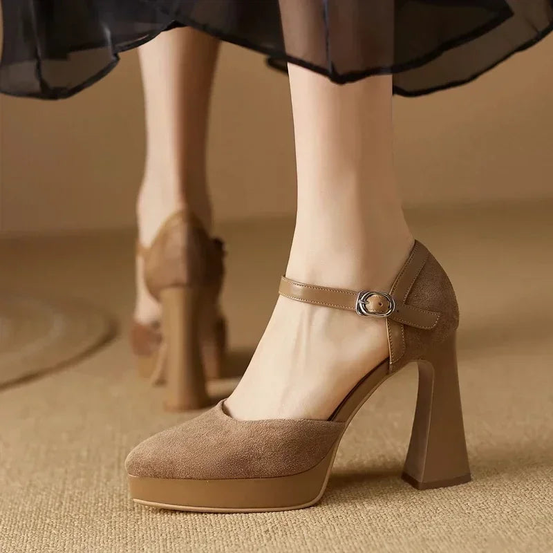 Celeste Tacones Elegantes