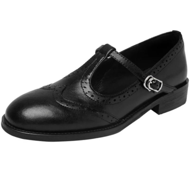 Mary Janes elegantes com tira em T