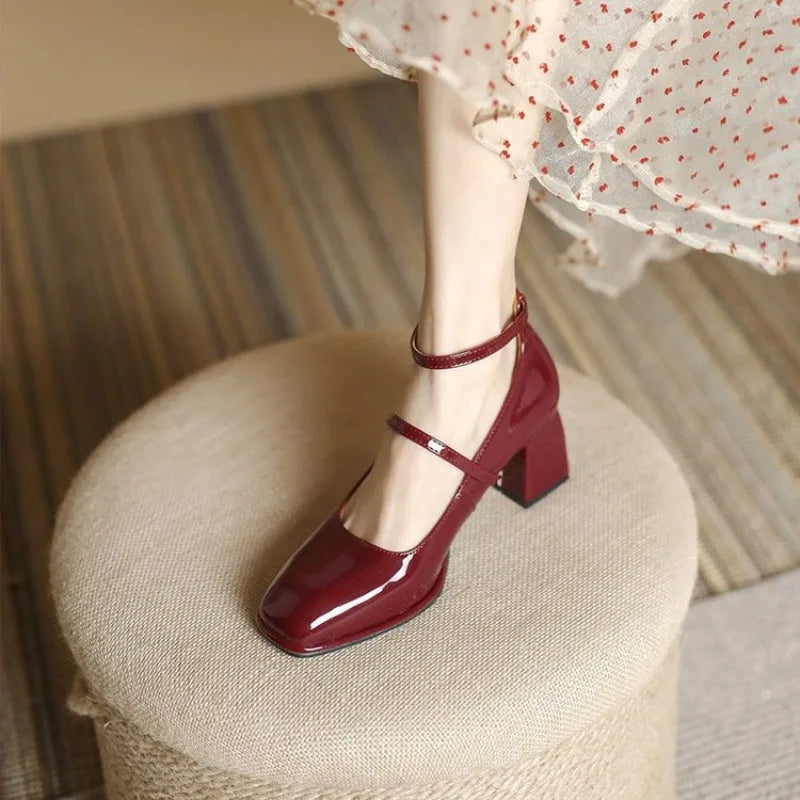 Elegante pumps met enkelbandje