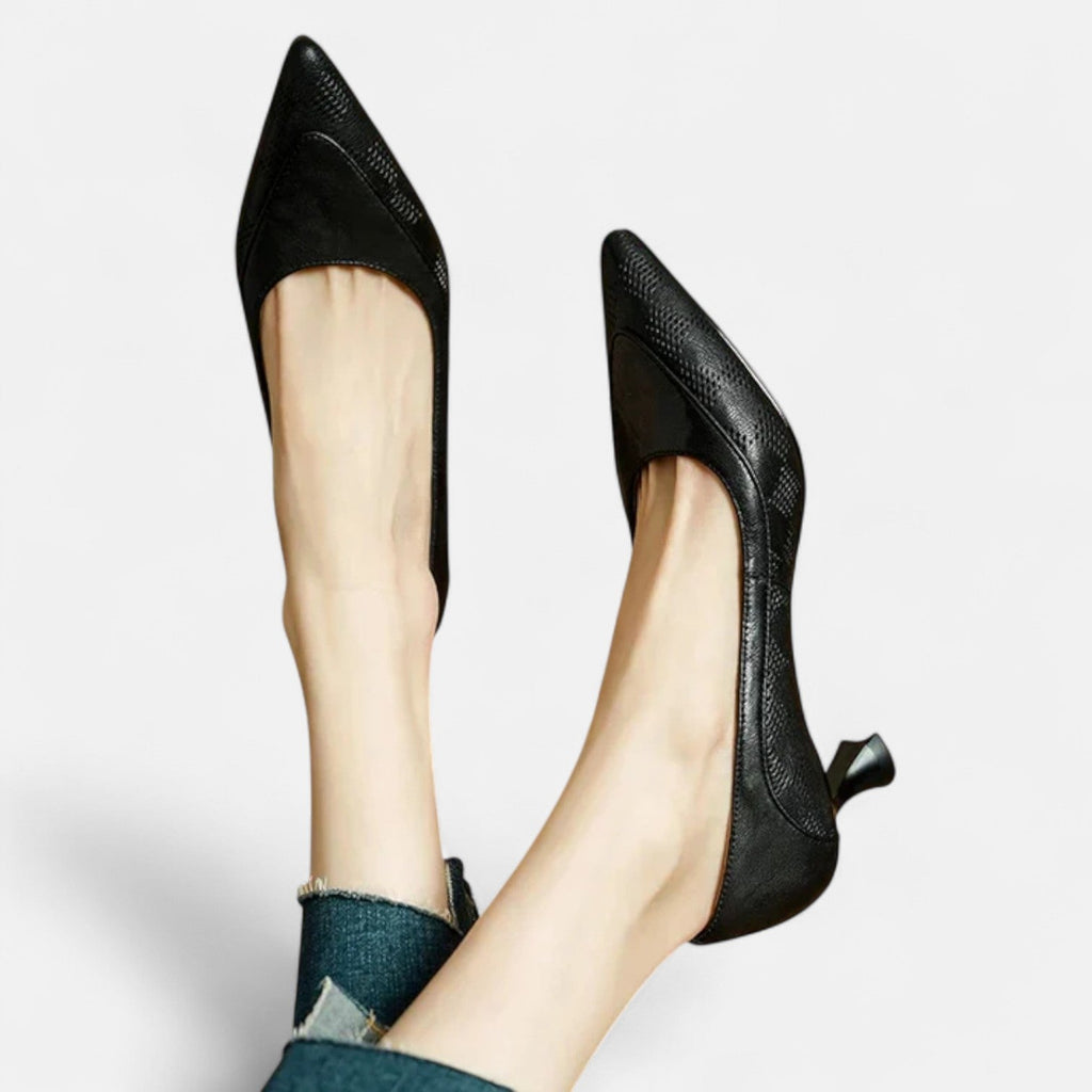 Sapatos de salto de couro Amara