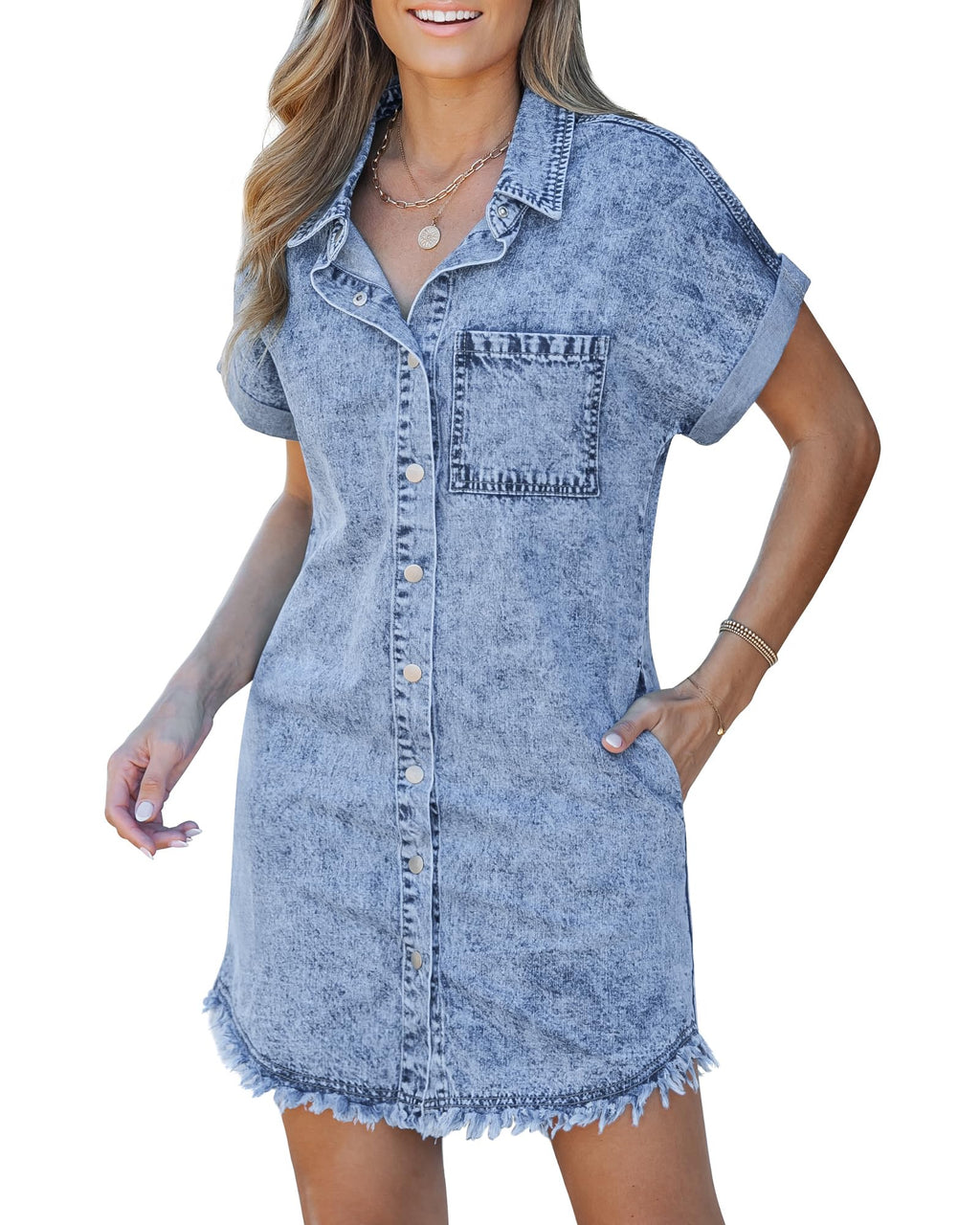 Kaelia | Robe-chemise en jean