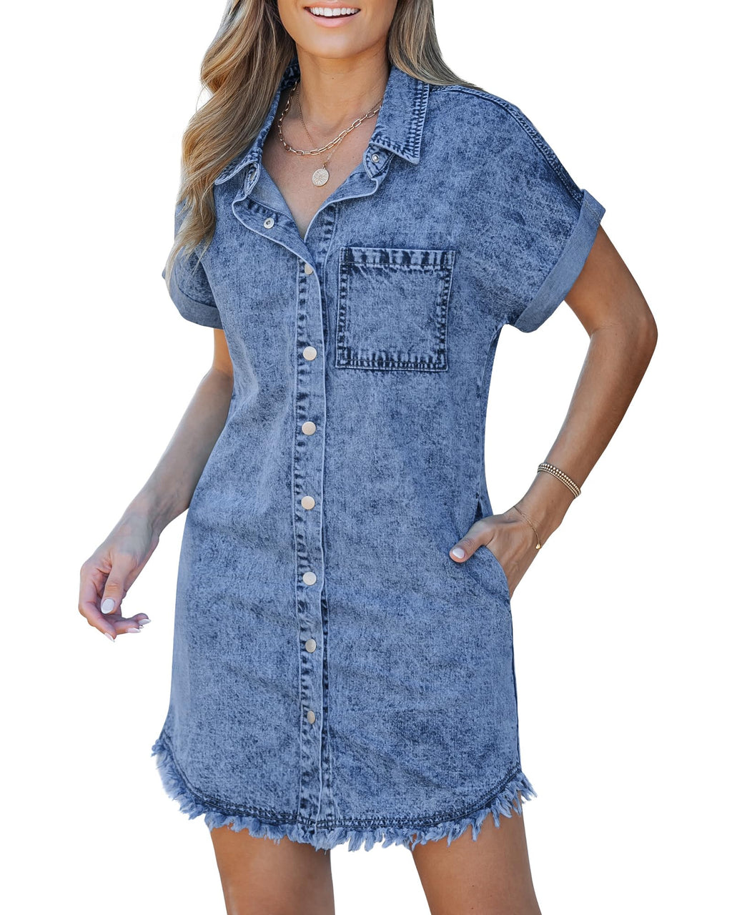 Kaelia | Robe-chemise en jean
