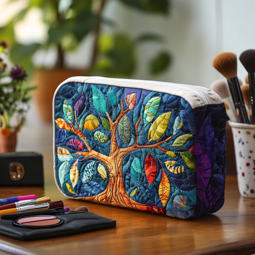 Petra | Trousse de toilette matelassée arbre symbolique