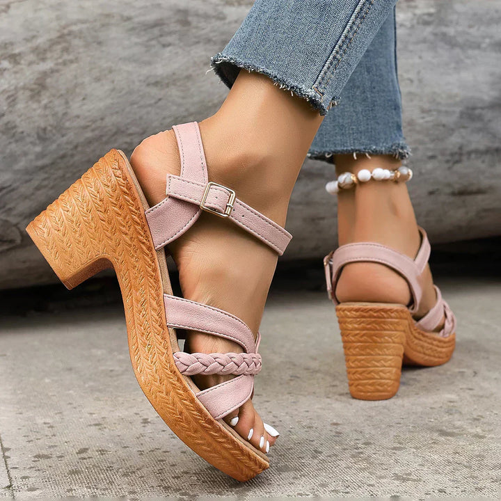 Monica- Relaxed Fit Summer Wedge Sandals