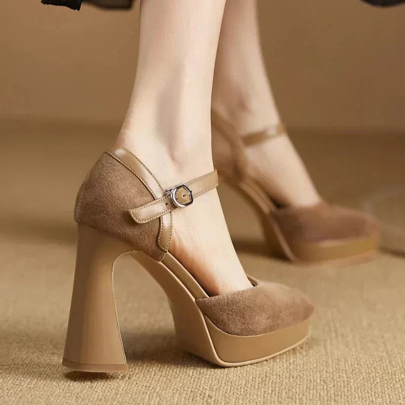 Celeste Tacones Elegantes