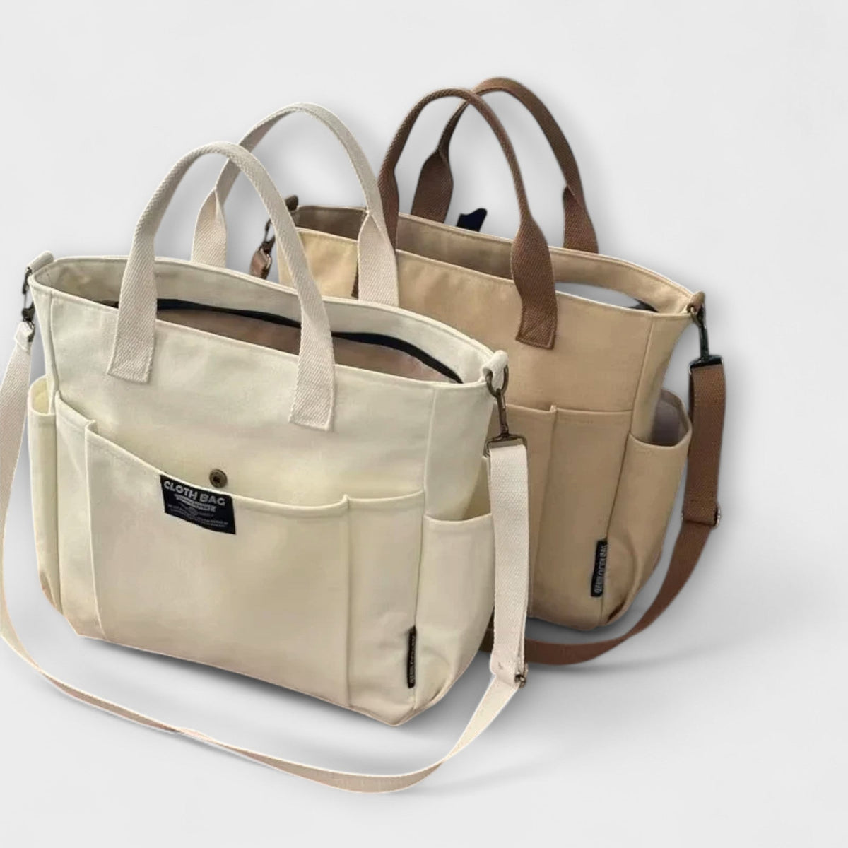 Olivia - Bolsa tote minimalista de lona