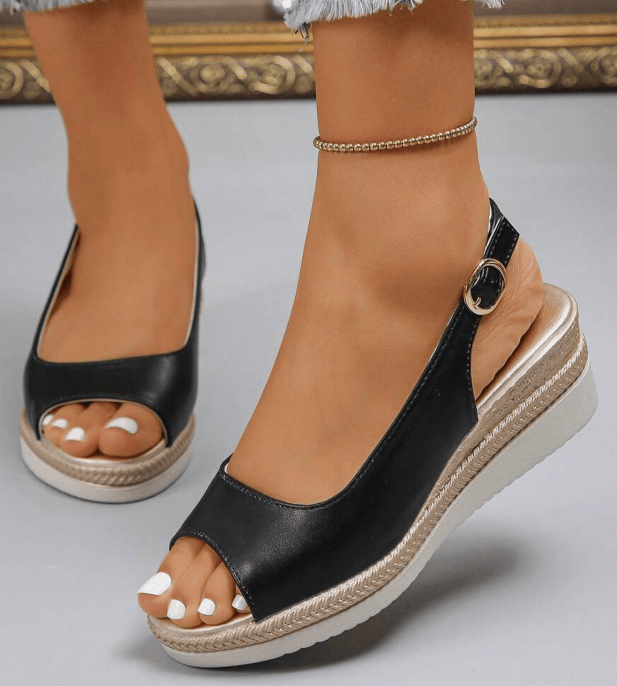 Zoey - Sandales compensées raffinées et confortables